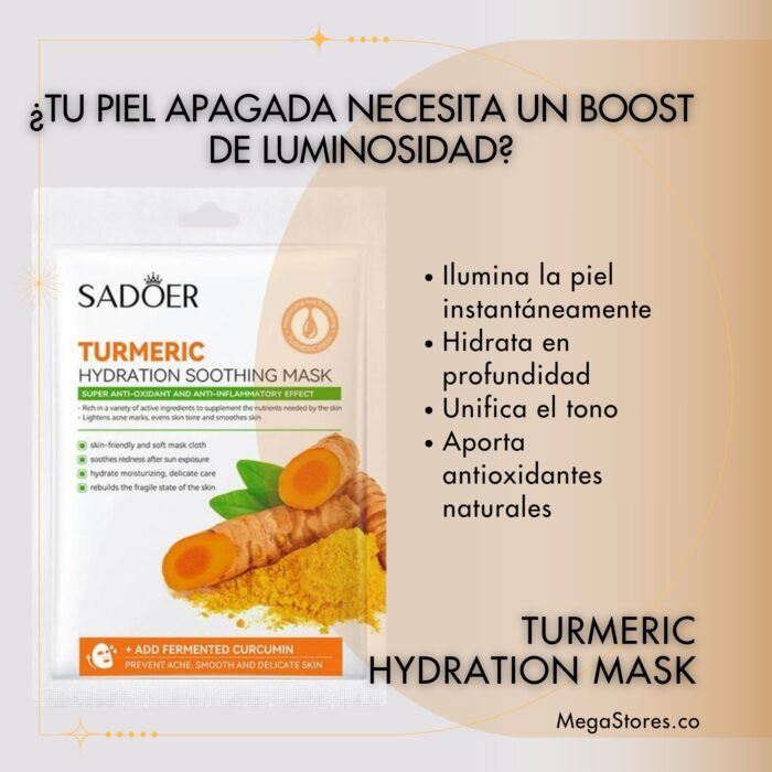 Mascarilla Hidratante de Cúrcuma  🎁 ¡APROVECHA AHORA! 🎉