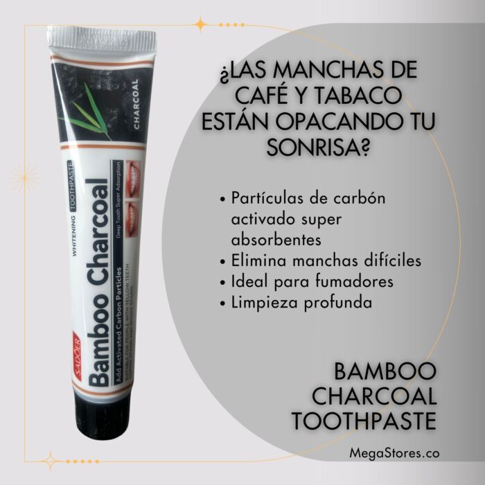 Pasta Dental de Carbón de Bambú  🎁 ¡APROVECHA AHORA! 🎉