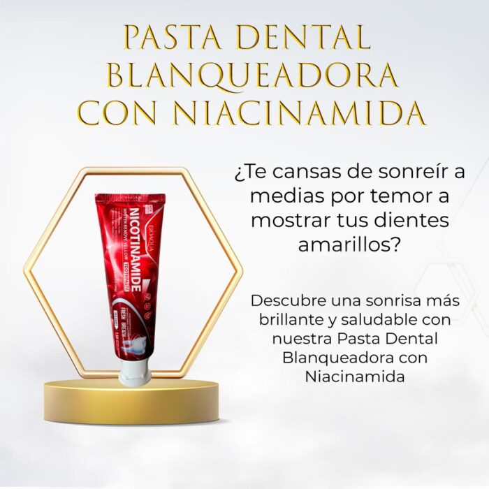 Pasta Dental Blanqueadora con Niacinamida  🎁 ¡APROVECHA AHORA! 🎉