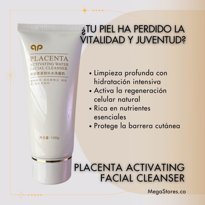 Limpiador Facial con Placenta 🎁 ¡APROVECHA AHORA! 🎉