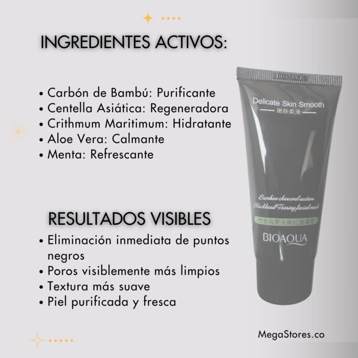 Mascarilla de Carbón para Puntos Negros  🎁 ¡APROVECHA AHORA! 🎉 - Imagen 3