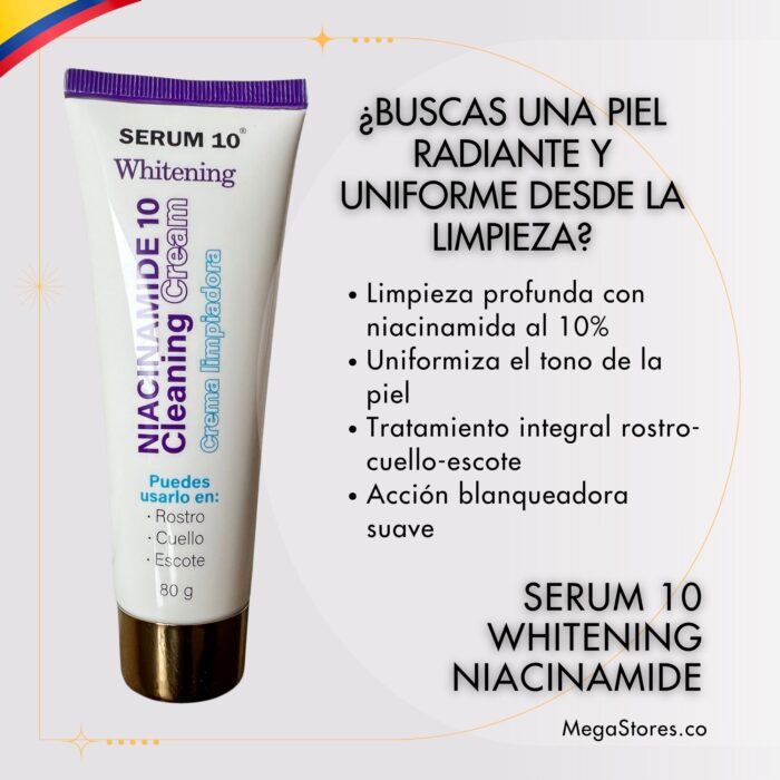 Crema Limpiadora Blanqueadora con Niacinamida 10  🎁 ¡APROVECHA AHORA! 🎉