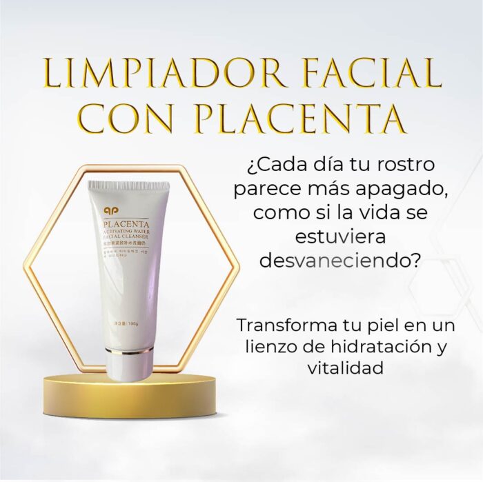 Limpiador Facial con Placenta 🎁 ¡APROVECHA AHORA! 🎉