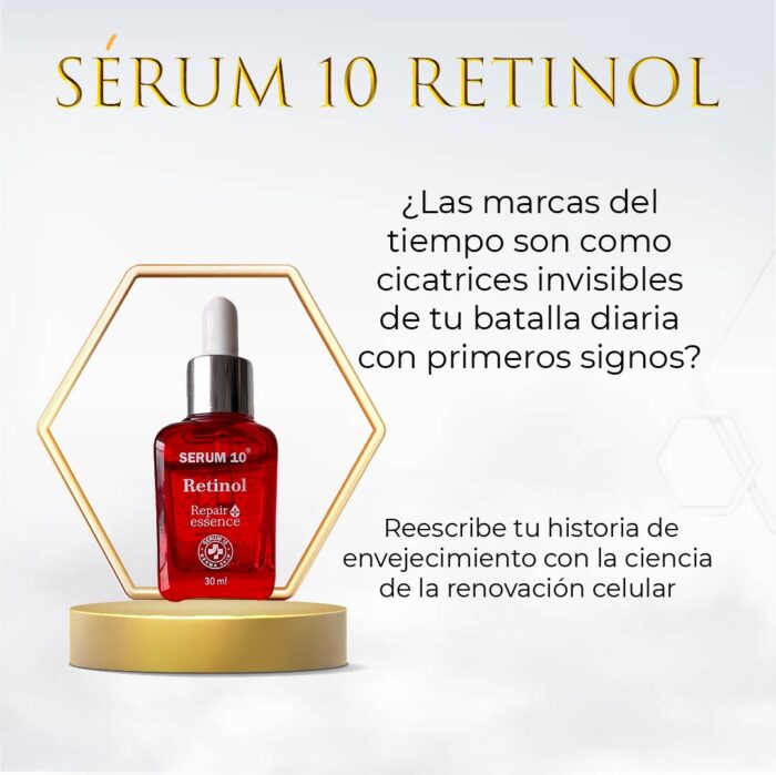 Sérum de Retinol 10% 30ml 🎁 ¡APROVECHA AHORA! 🎉